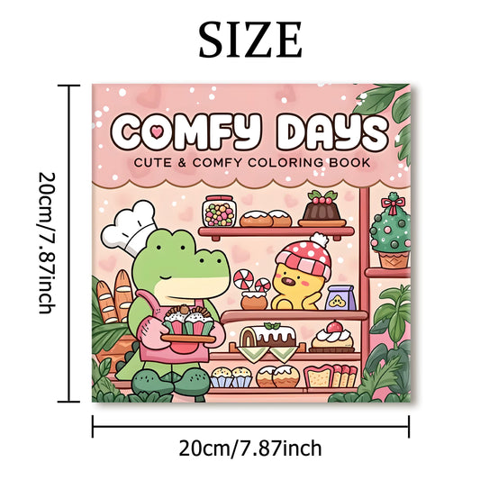 COMFY DAYS Bold-Easy Patterns Coloring Book for Adults Horror Drawing Book Perfect Gift for Party and Birthday