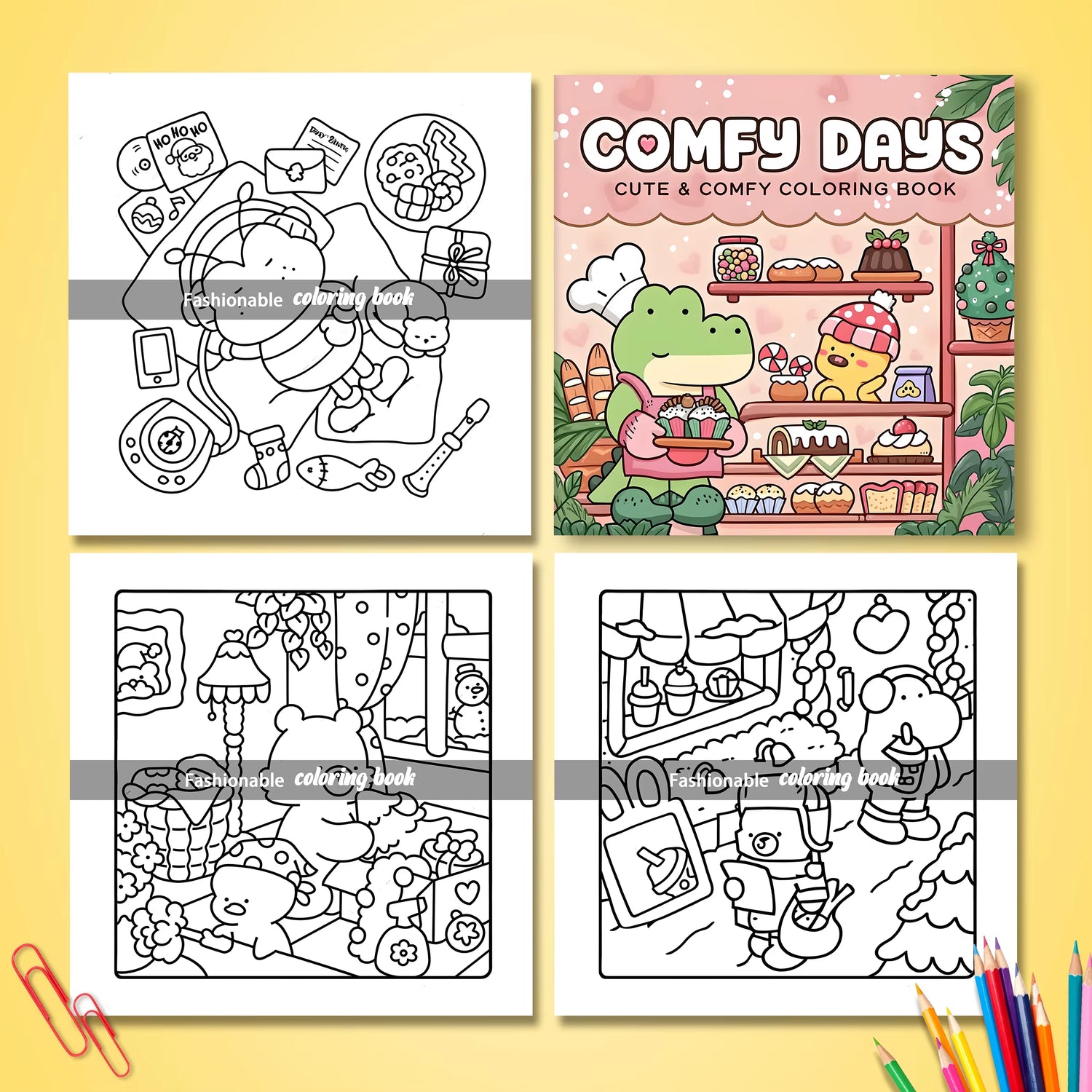 COMFY DAYS Bold-Easy Patterns Coloring Book for Adults Horror Drawing Book Perfect Gift for Party and Birthday