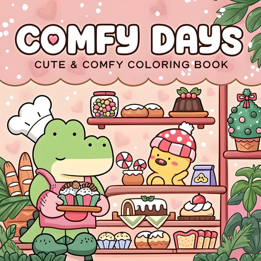 COMFY DAYS Bold-Easy Patterns Coloring Book for Adults Horror Drawing Book Perfect Gift for Party and Birthday